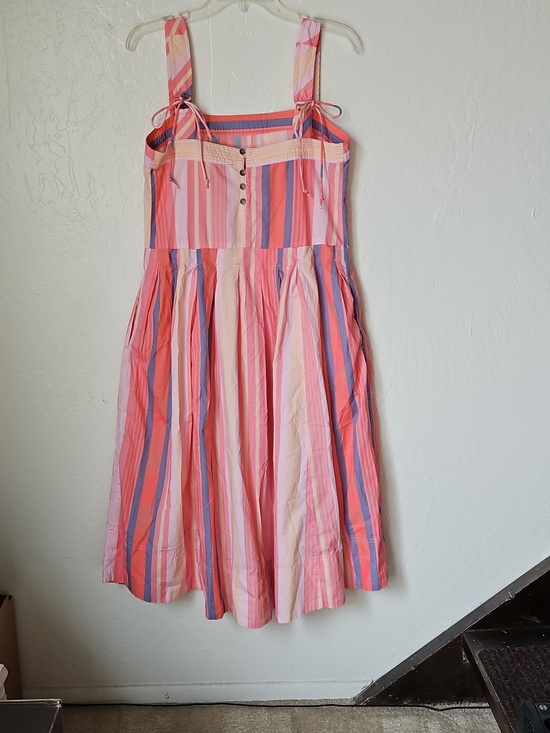 FREE PEOPLE Primavera Stripe Cotton Midi Dress - Picture 4 of 6